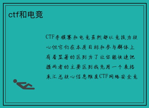 ctf和电竞